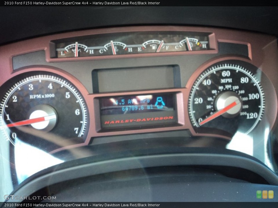 Harley Davidson Lava Red/Black Interior Gauges for the 2010 Ford F150 Harley-Davidson SuperCrew 4x4 #74513046