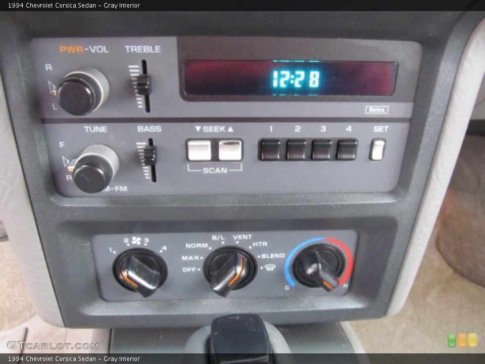 Gray Interior Controls for the 1994 Chevrolet Corsica Sedan #74513623