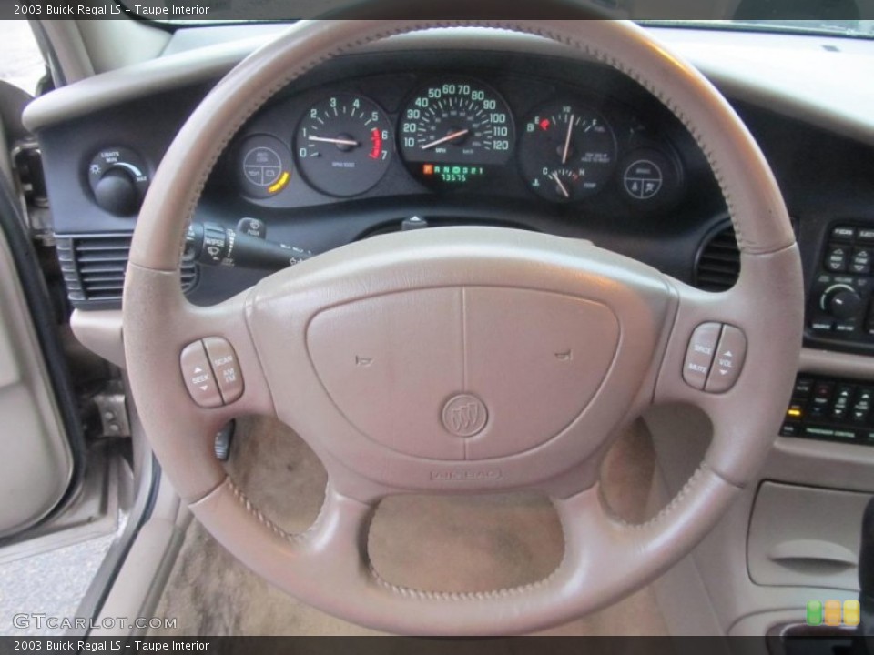 Taupe Interior Steering Wheel for the 2003 Buick Regal LS #74513804