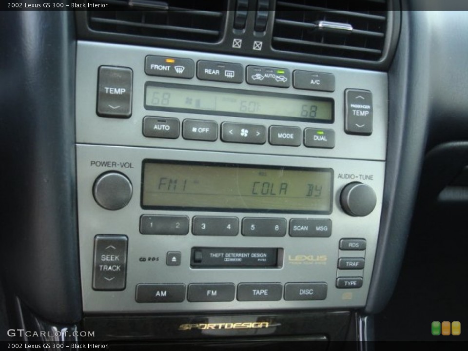 Black Interior Controls for the 2002 Lexus GS 300 #74513891