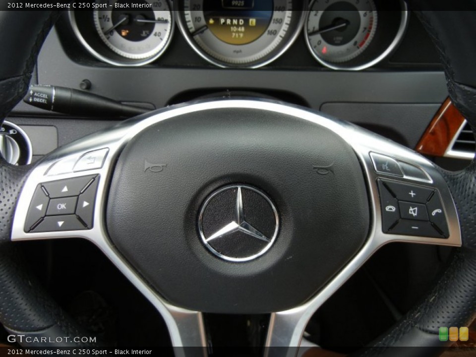 Black Interior Controls for the 2012 Mercedes-Benz C 250 Sport #74515547