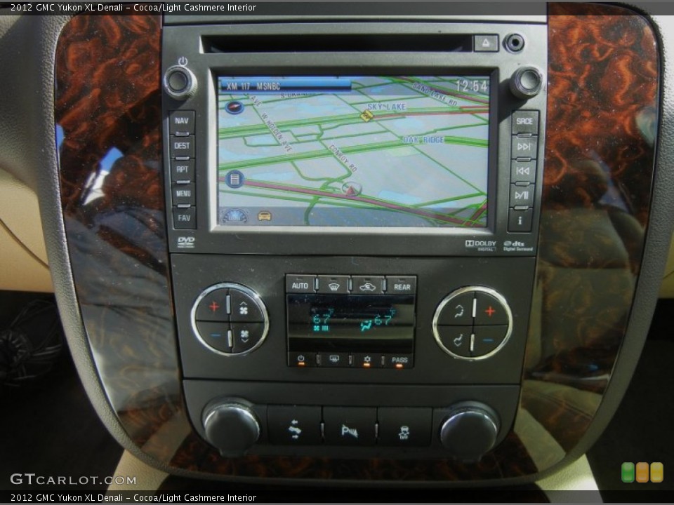 Cocoa/Light Cashmere Interior Navigation for the 2012 GMC Yukon XL Denali #74516237