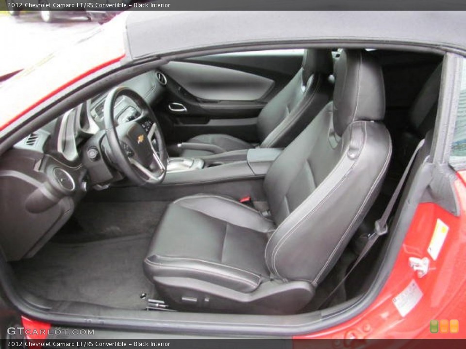Black Interior Front Seat for the 2012 Chevrolet Camaro LT/RS Convertible #74517371