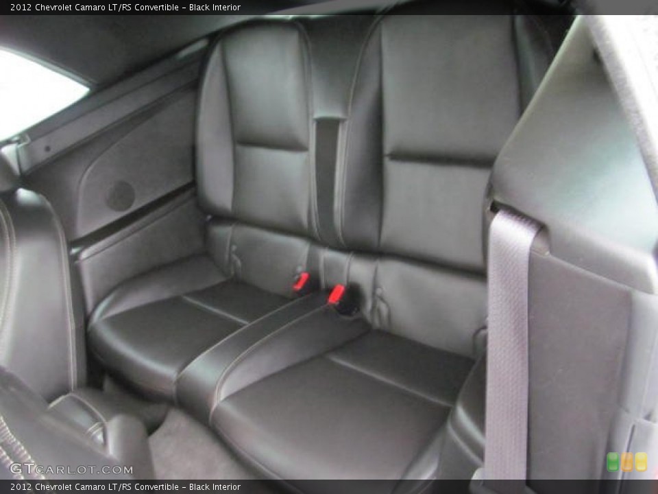 Black Interior Rear Seat for the 2012 Chevrolet Camaro LT/RS Convertible #74517419