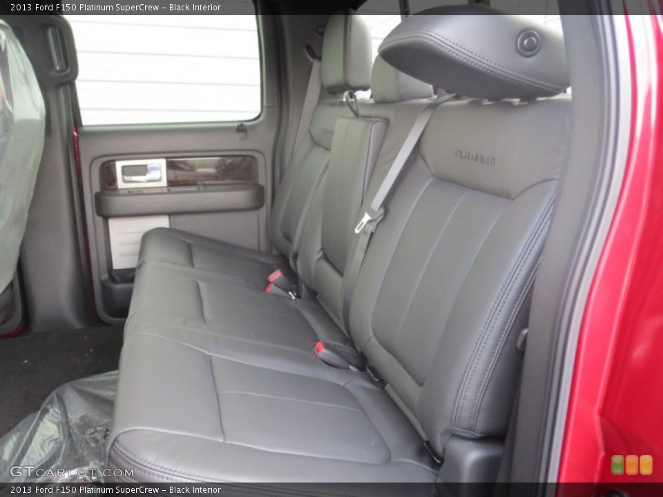 Black Interior Rear Seat for the 2013 Ford F150 Platinum SuperCrew #74517555