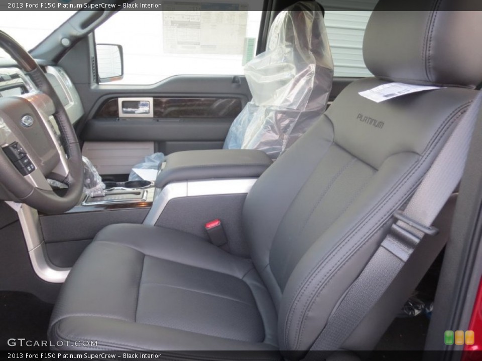Black Interior Front Seat for the 2013 Ford F150 Platinum SuperCrew #74517590