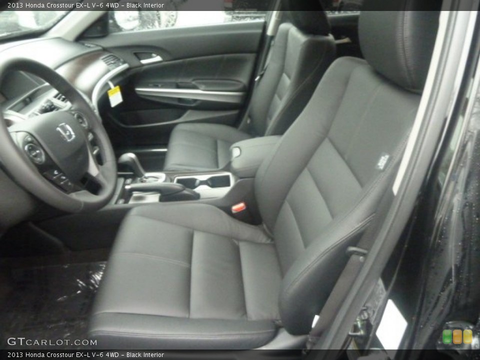 Black Interior Front Seat for the 2013 Honda Crosstour EX-L V-6 4WD #74518037