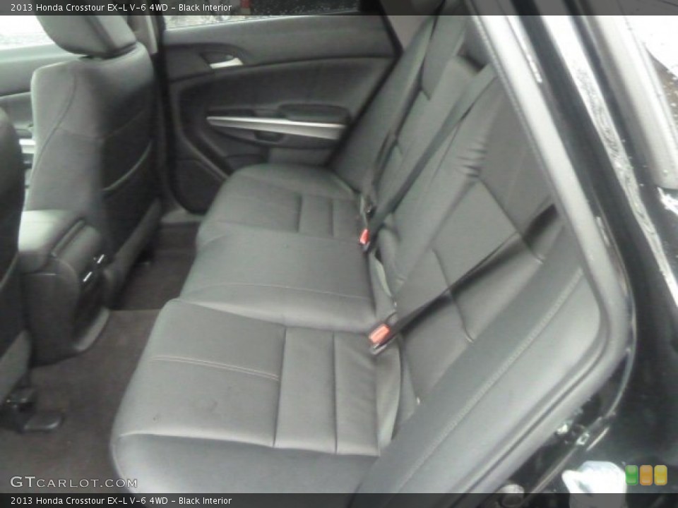Black Interior Rear Seat for the 2013 Honda Crosstour EX-L V-6 4WD #74518058