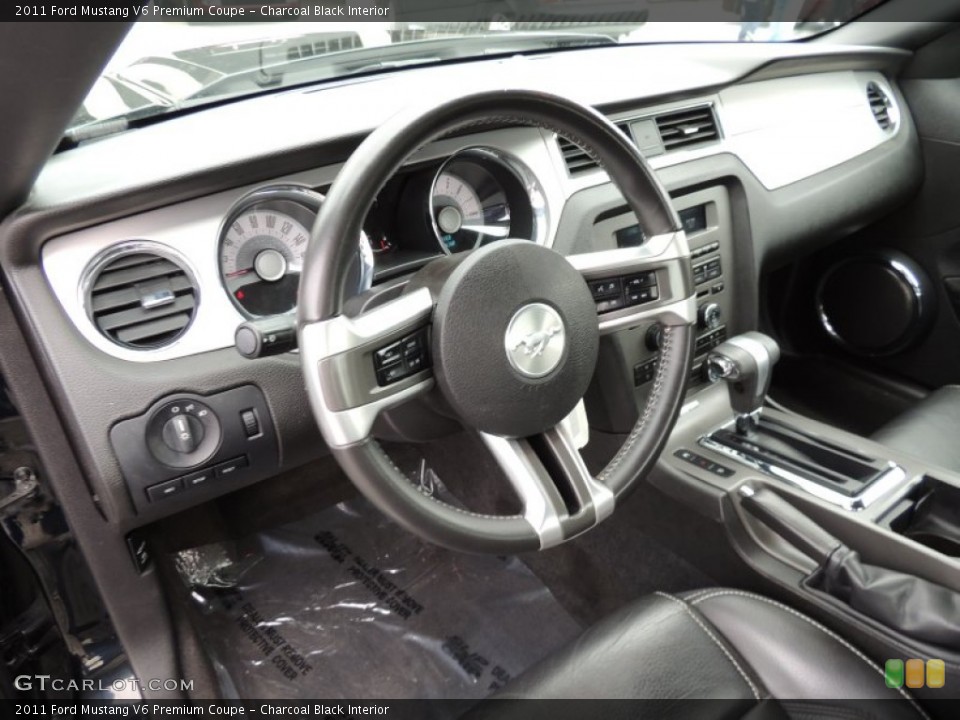 Charcoal Black Interior Prime Interior for the 2011 Ford Mustang V6 Premium Coupe #74518067