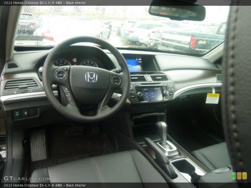 Black Interior Dashboard for the 2013 Honda Crosstour EX-L V-6 4WD #74518074