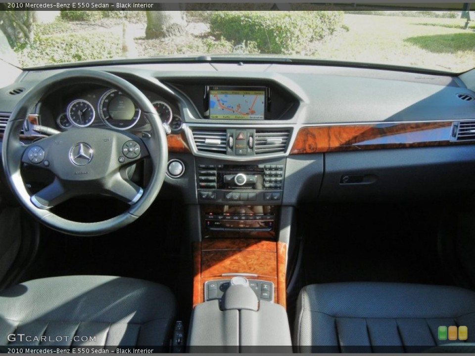 Black Interior Dashboard for the 2010 Mercedes-Benz E 550 Sedan #74518118