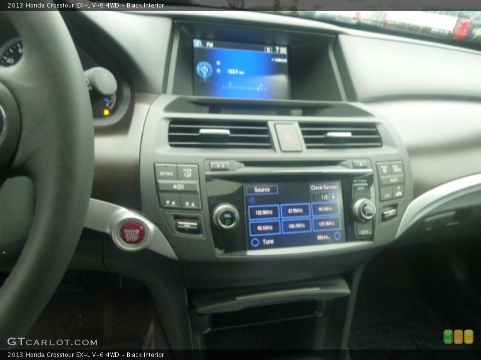 Black Interior Controls for the 2013 Honda Crosstour EX-L V-6 4WD #74518181