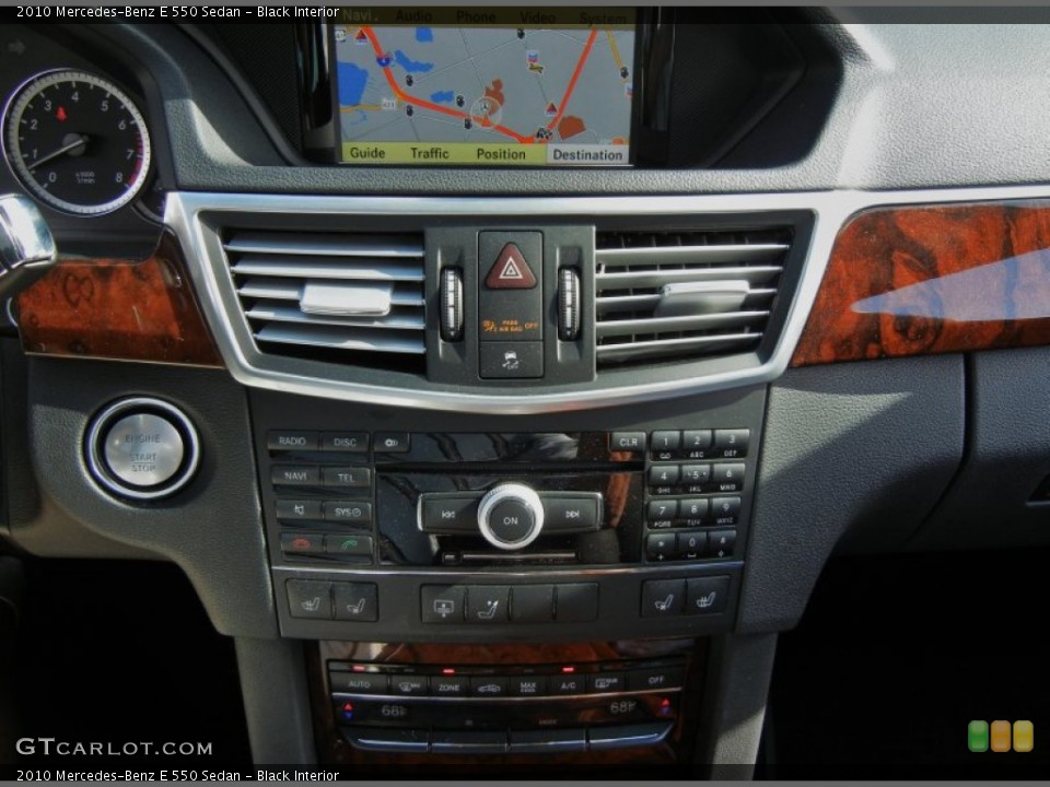 Black Interior Controls for the 2010 Mercedes-Benz E 550 Sedan #74518190