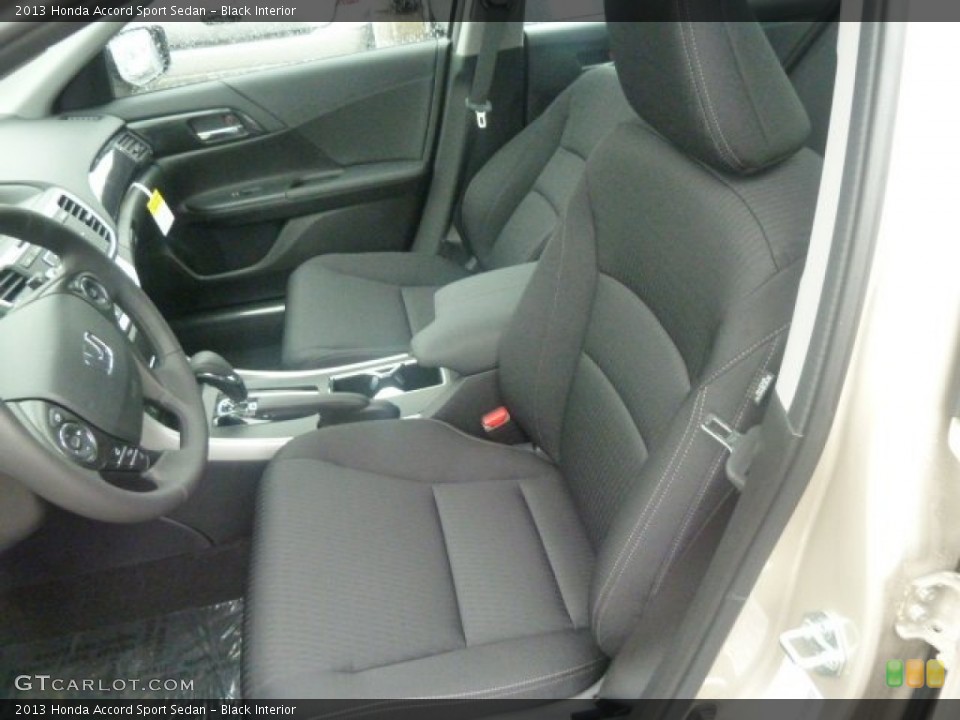 Black Interior Front Seat for the 2013 Honda Accord Sport Sedan #74518387