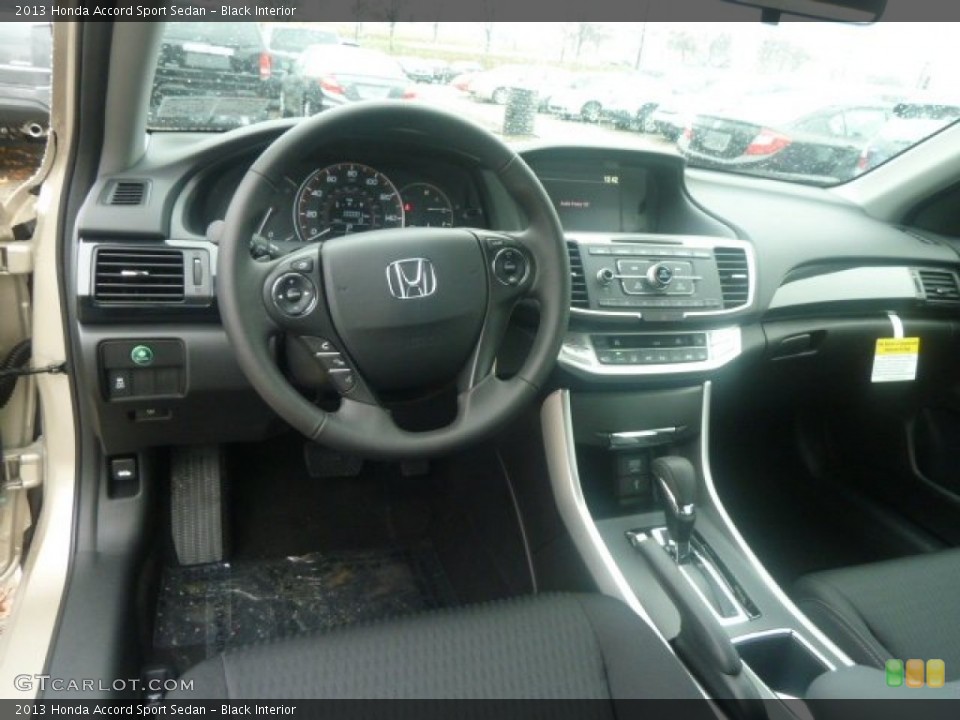 Black Interior Dashboard for the 2013 Honda Accord Sport Sedan #74518427