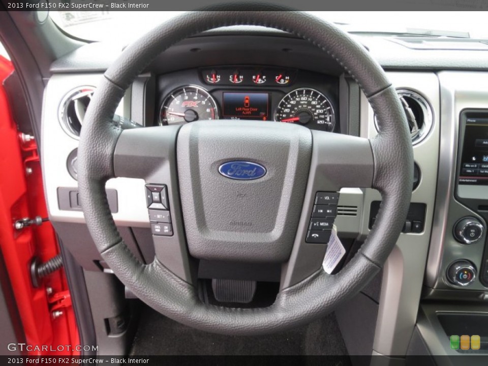Black Interior Steering Wheel for the 2013 Ford F150 FX2 SuperCrew #74518487