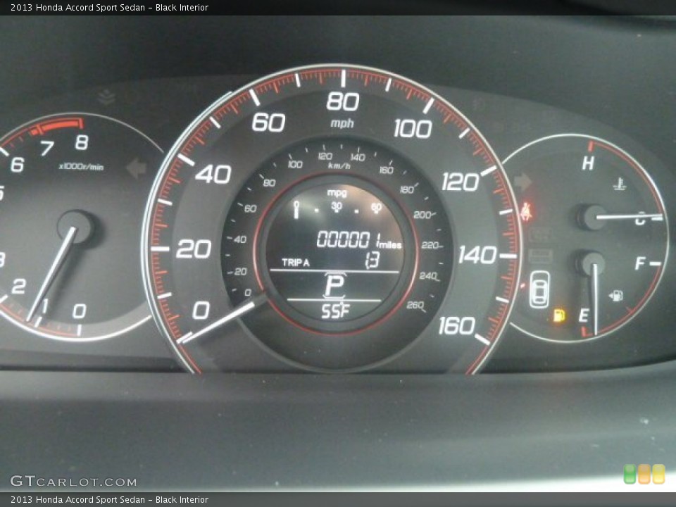Black Interior Gauges for the 2013 Honda Accord Sport Sedan #74518562