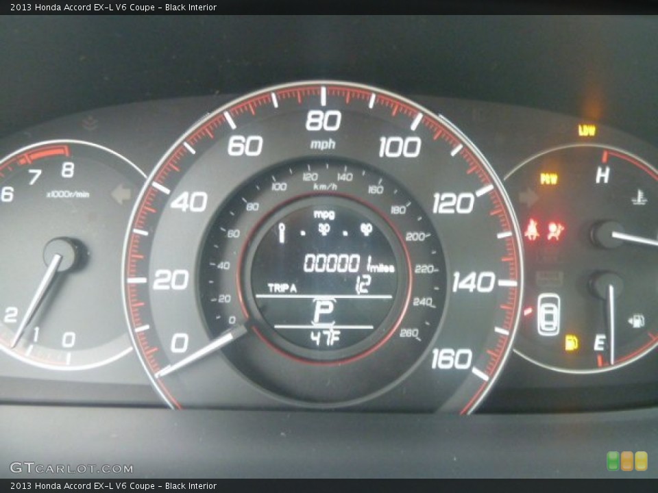 Black Interior Gauges for the 2013 Honda Accord EX-L V6 Coupe #74520053