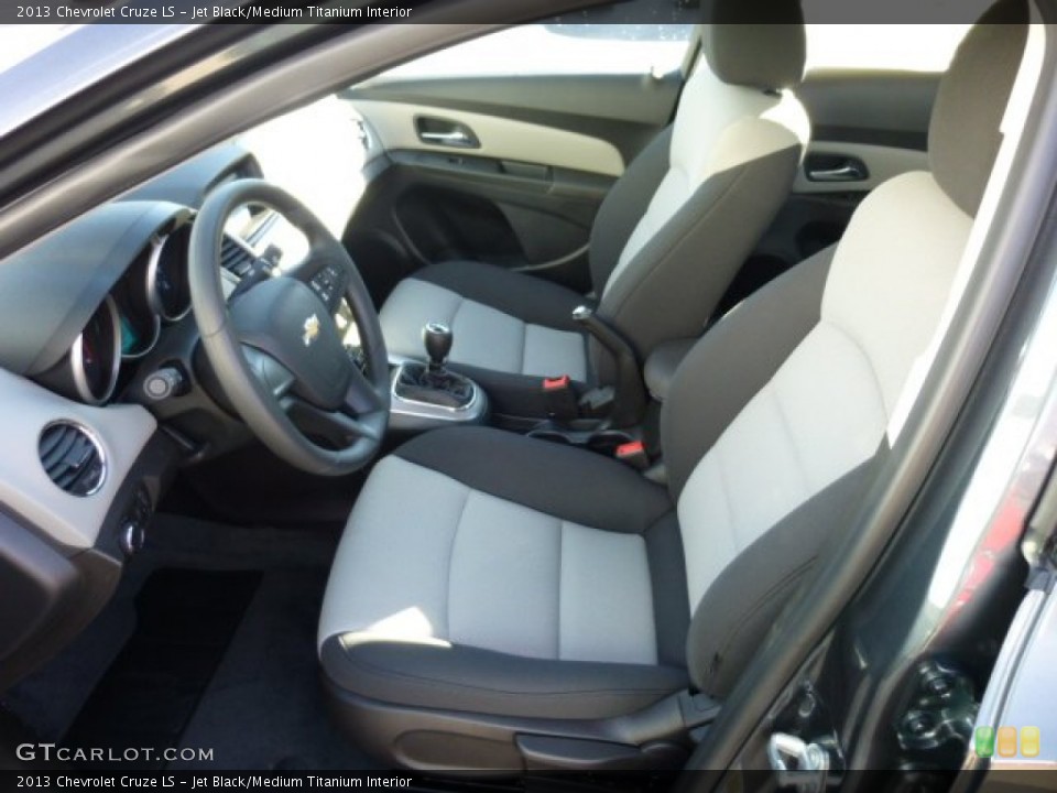 Jet Black/Medium Titanium Interior Front Seat for the 2013 Chevrolet Cruze LS #74520542