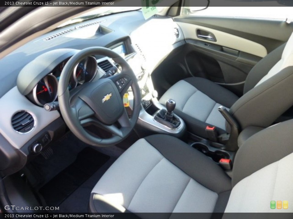 Jet Black/Medium Titanium Interior Prime Interior for the 2013 Chevrolet Cruze LS #74520560