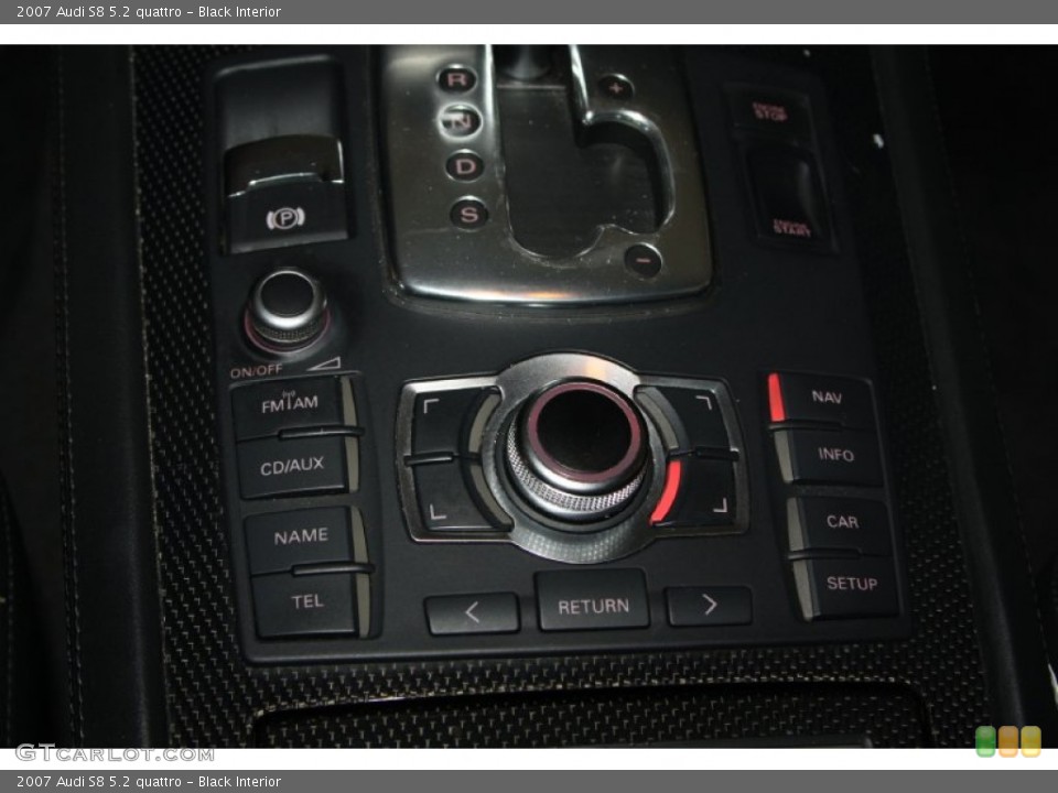 Black Interior Controls for the 2007 Audi S8 5.2 quattro #74521130