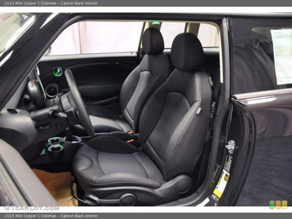 Carbon Black Interior Front Seat for the 2013 Mini Cooper S Clubman #74521176