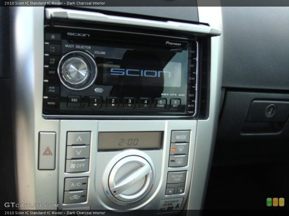 Dark Charcoal Interior Controls for the 2010 Scion tC  #74523350