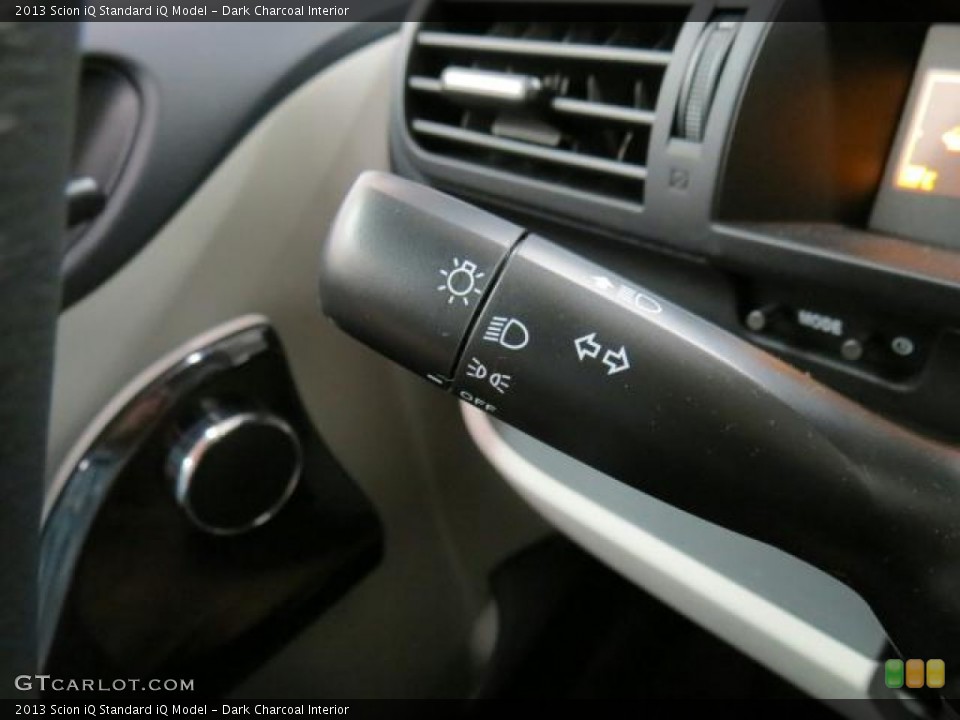 Dark Charcoal Interior Controls for the 2013 Scion iQ  #74523723
