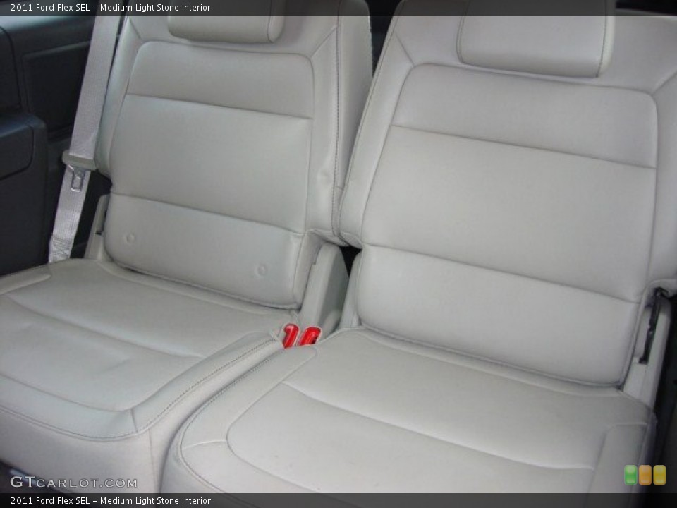 Medium Light Stone Interior Rear Seat for the 2011 Ford Flex SEL #74524204