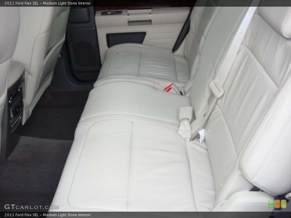 Medium Light Stone Interior Rear Seat for the 2011 Ford Flex SEL #74524223