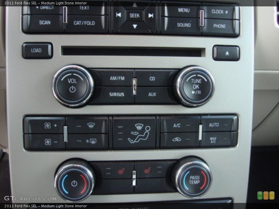 Medium Light Stone Interior Controls for the 2011 Ford Flex SEL #74524333