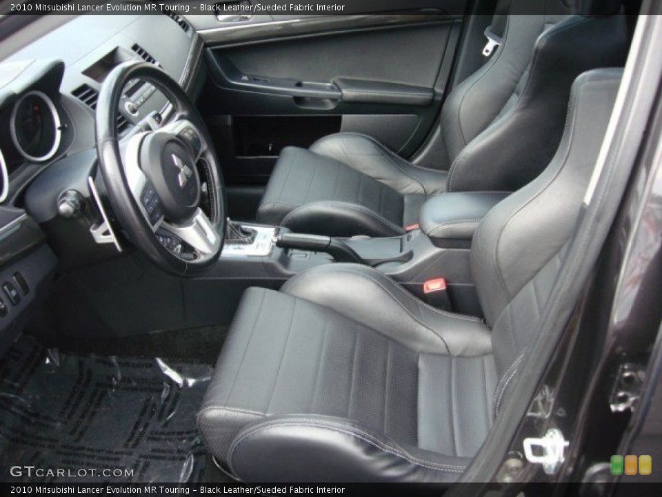 Black Leather/Sueded Fabric Interior Photo for the 2010 Mitsubishi Lancer Evolution MR Touring #74526674