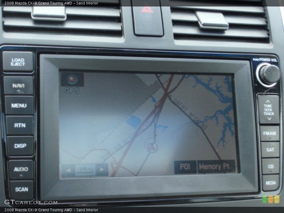 Sand Interior Navigation for the 2008 Mazda CX-9 Grand Touring AWD #74526764