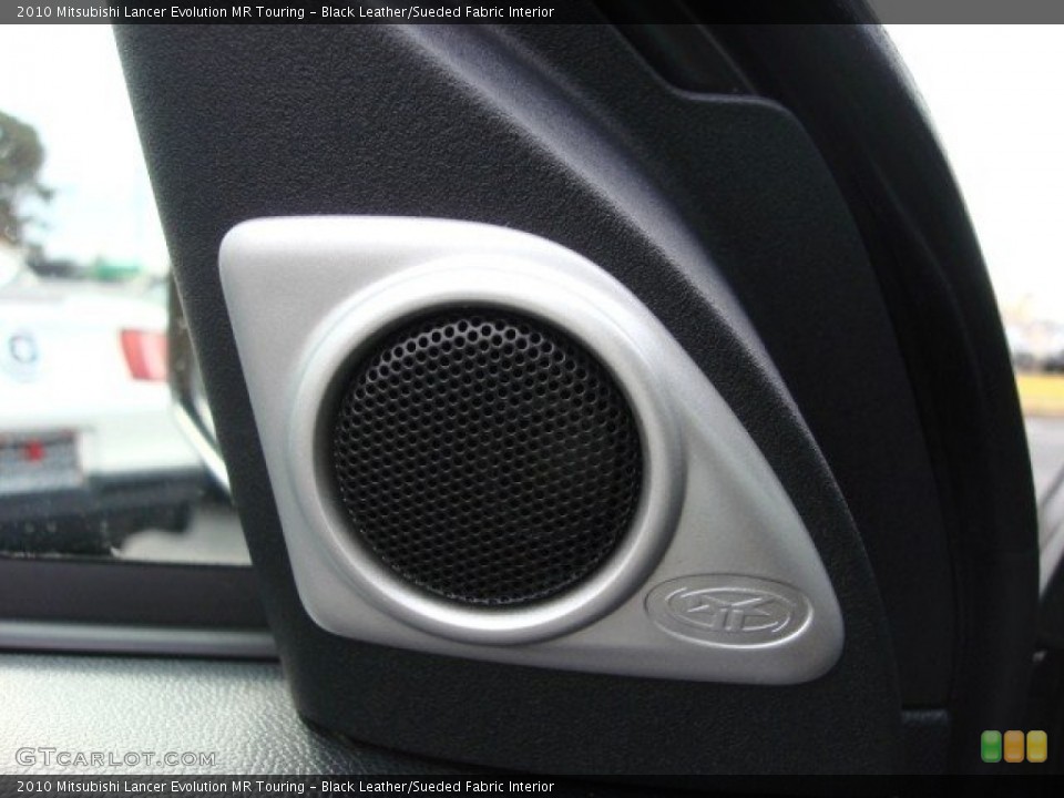 Black Leather/Sueded Fabric Interior Audio System for the 2010 Mitsubishi Lancer Evolution MR Touring #74526916