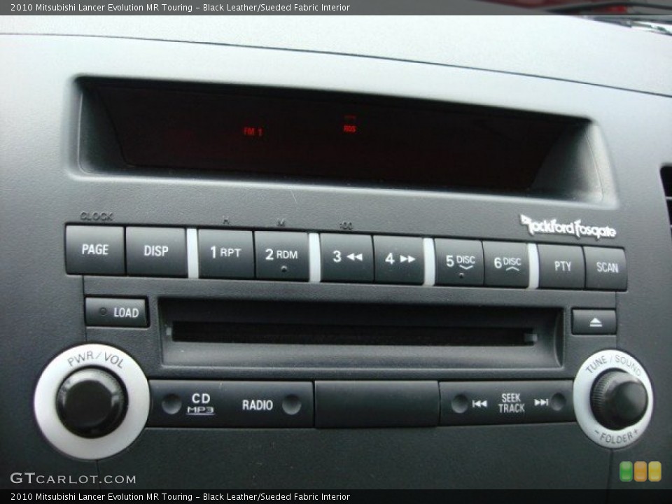 Black Leather/Sueded Fabric Interior Audio System for the 2010 Mitsubishi Lancer Evolution MR Touring #74526953