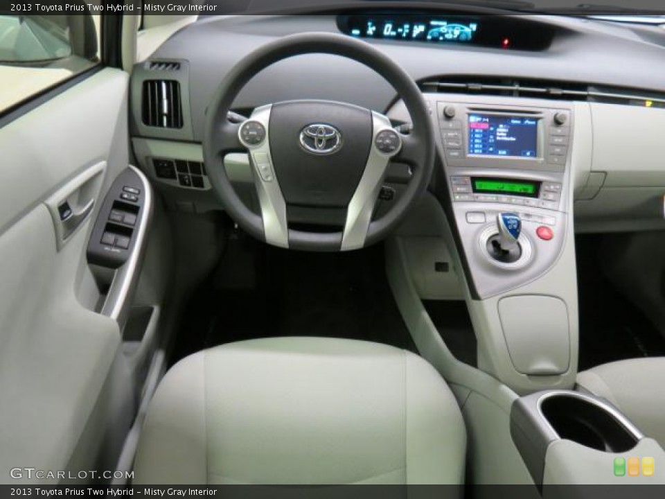 Misty Gray Interior Dashboard for the 2013 Toyota Prius Two Hybrid #74526980