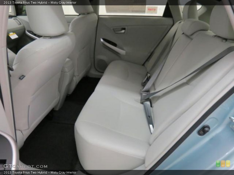 Misty Gray Interior Rear Seat for the 2013 Toyota Prius Two Hybrid #74526989