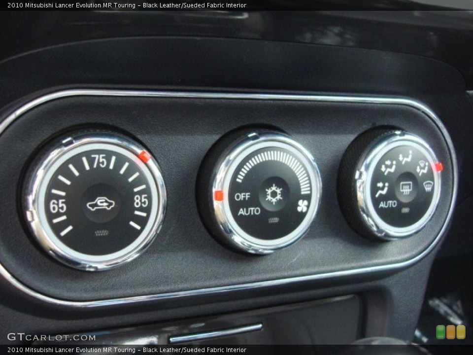 Black Leather/Sueded Fabric Interior Controls for the 2010 Mitsubishi Lancer Evolution MR Touring #74526995
