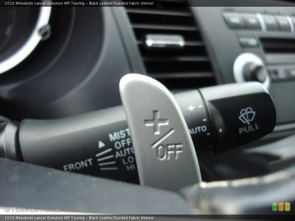 Black Leather/Sueded Fabric Interior Transmission for the 2010 Mitsubishi Lancer Evolution MR Touring #74527061