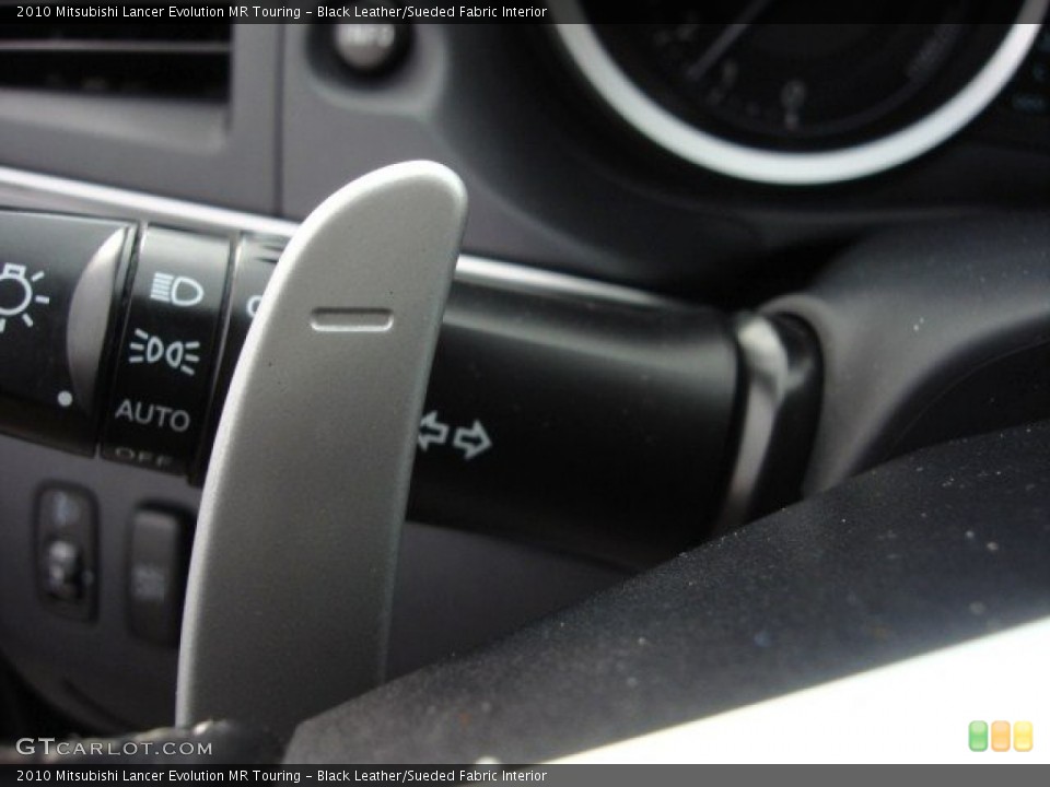 Black Leather/Sueded Fabric Interior Transmission for the 2010 Mitsubishi Lancer Evolution MR Touring #74527076