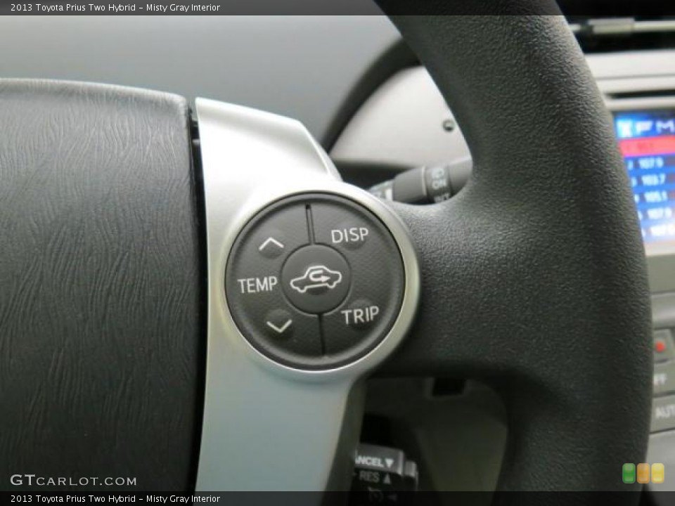 Misty Gray Interior Controls for the 2013 Toyota Prius Two Hybrid #74527097