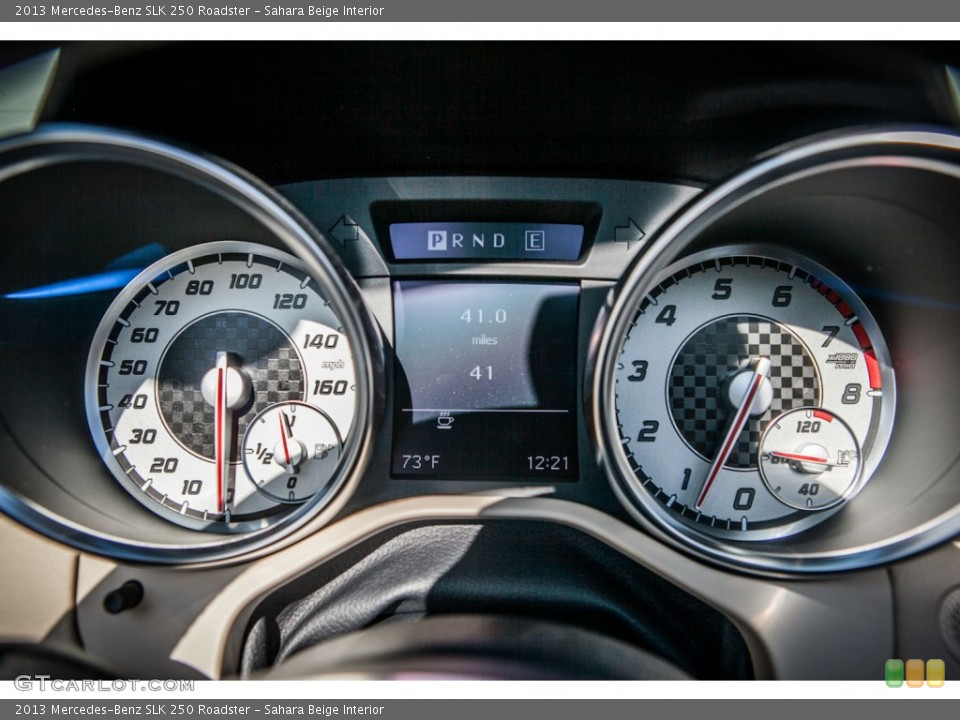 Sahara Beige Interior Gauges for the 2013 Mercedes-Benz SLK 250 Roadster #74528135