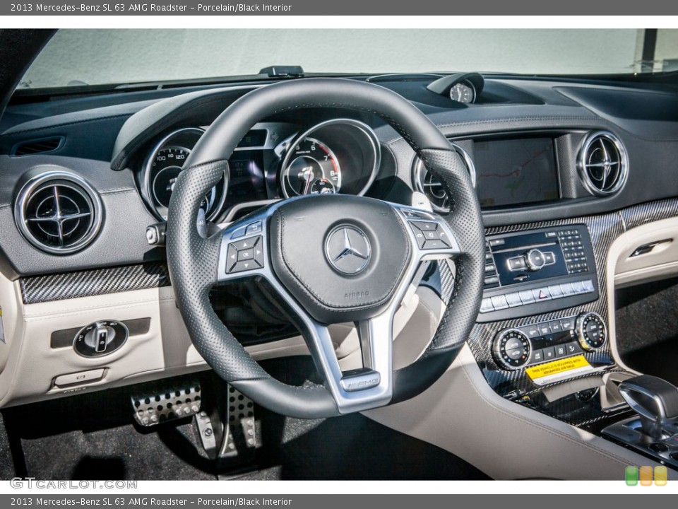 Porcelain/Black Interior Dashboard for the 2013 Mercedes-Benz SL 63 AMG Roadster #74528552