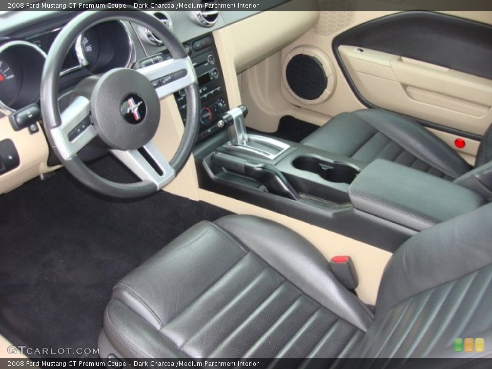 Dark Charcoal/Medium Parchment Interior Prime Interior for the 2008 Ford Mustang GT Premium Coupe #74528669