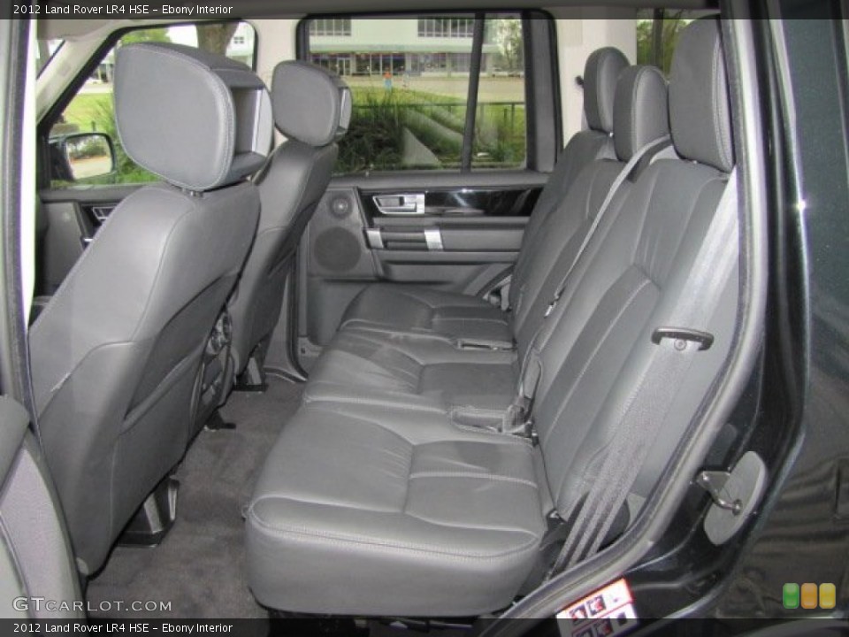 Ebony Interior Rear Seat for the 2012 Land Rover LR4 HSE #74528842