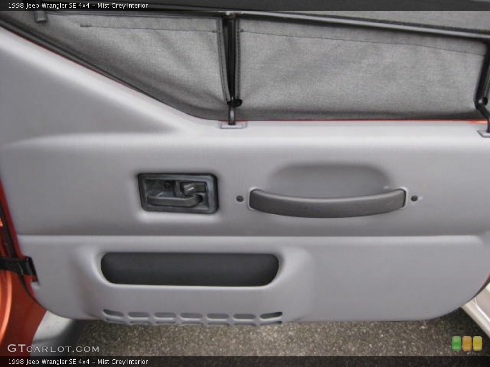 Mist Grey Interior Door Panel for the 1998 Jeep Wrangler SE 4x4 #74529020