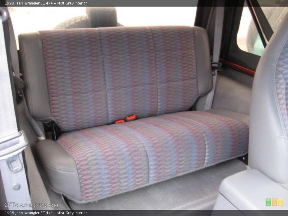 Mist Grey Interior Rear Seat for the 1998 Jeep Wrangler SE 4x4 #74529034