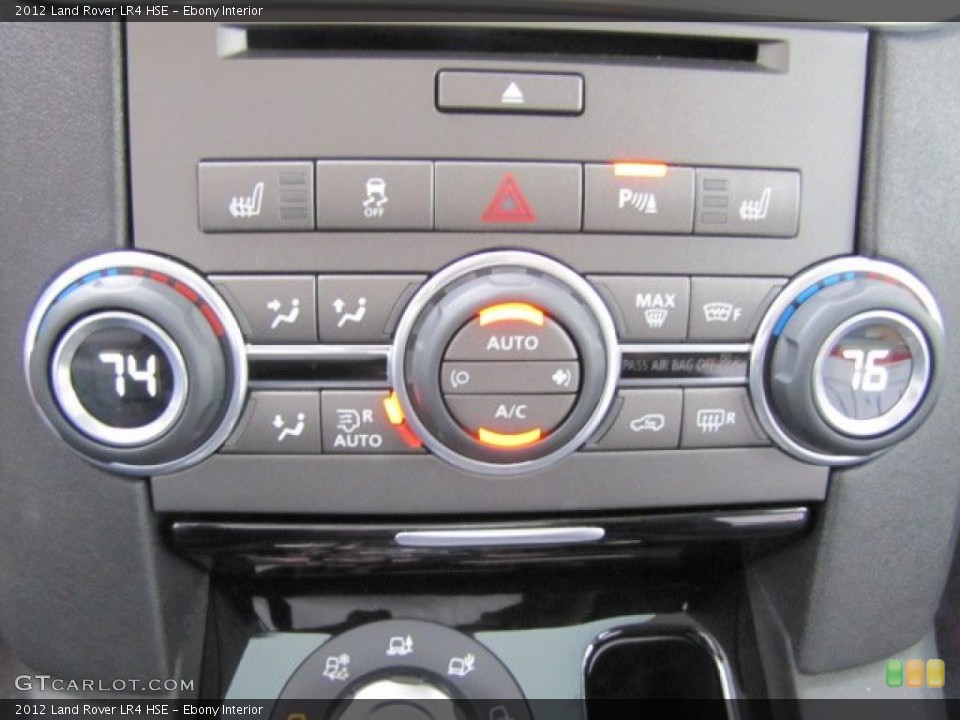 Ebony Interior Controls for the 2012 Land Rover LR4 HSE #74529146