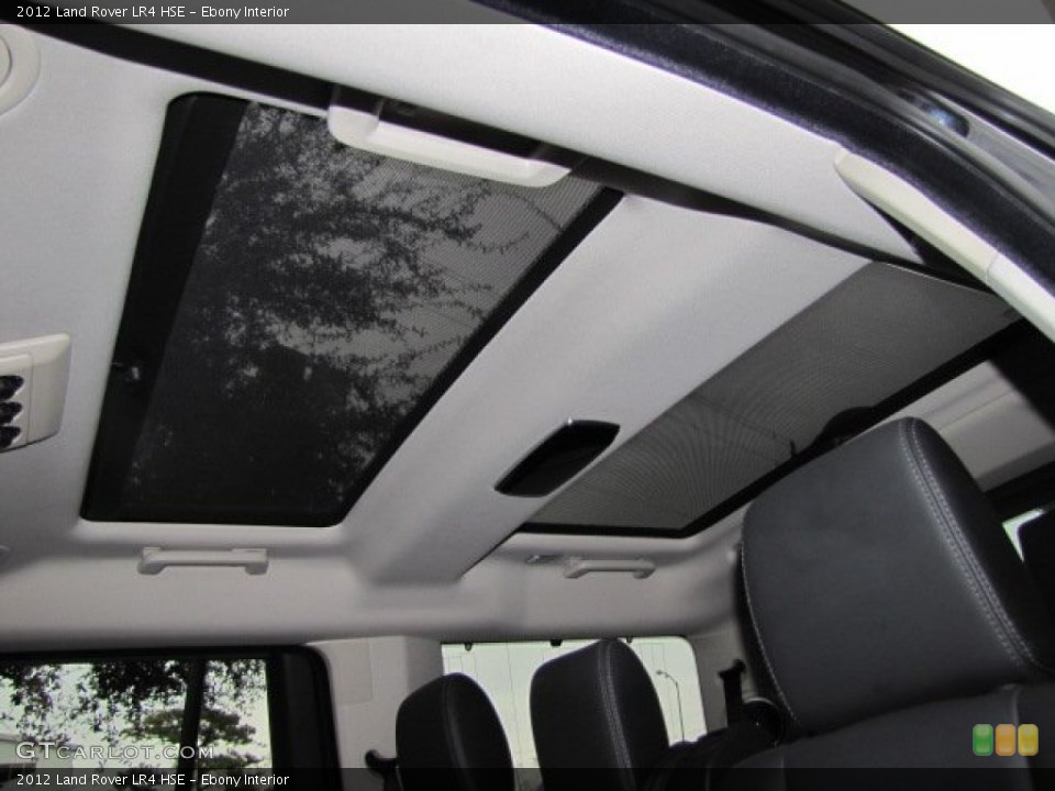 Ebony Interior Sunroof for the 2012 Land Rover LR4 HSE #74529357