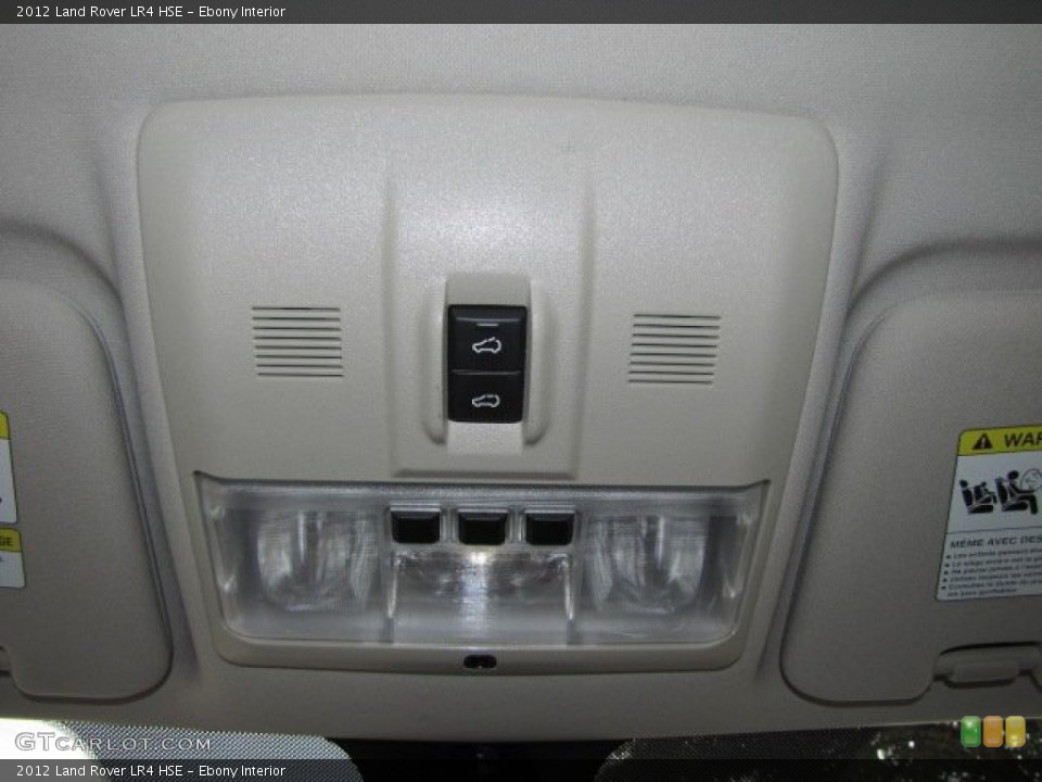 Ebony Interior Controls for the 2012 Land Rover LR4 HSE #74529524